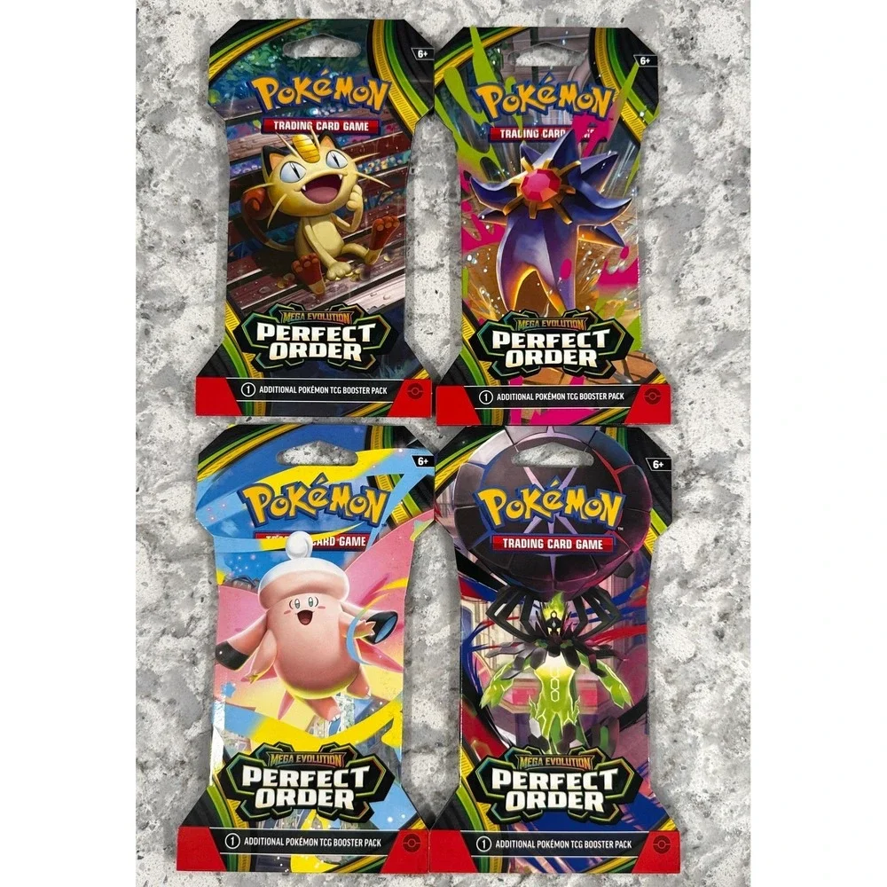 Pokémon TCG Perfect Order Sleeved Booster Pack Art Set of 4 10-10378-102